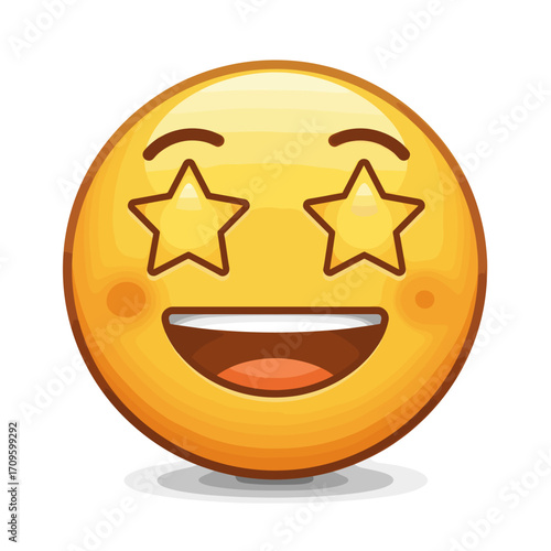 Emoji with Star Eyes