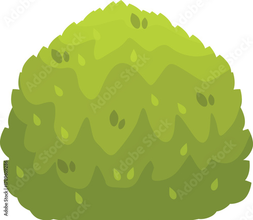 Lush green bush with small leaves thriving in a garden setting