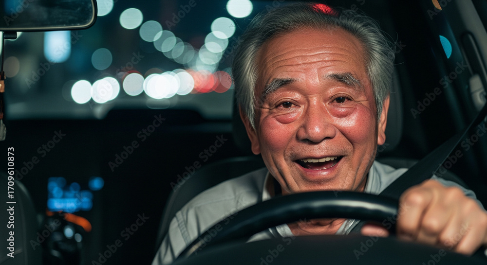 Obraz premium 飲酒運転（日本・日本人・高齢者）