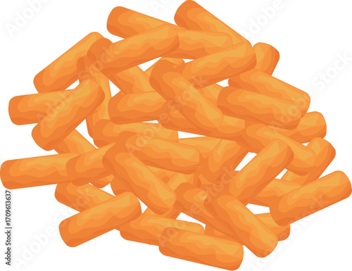 Crunchy, golden brown mozzarella sticks are piled high, creating a tempting and satisfying snack