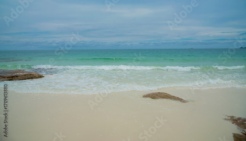 The island of Koh Samet in Thailand Beach view on the Andaman coast in eastern Thailand, Asia, Sai Kaew Beach, Koh Samet