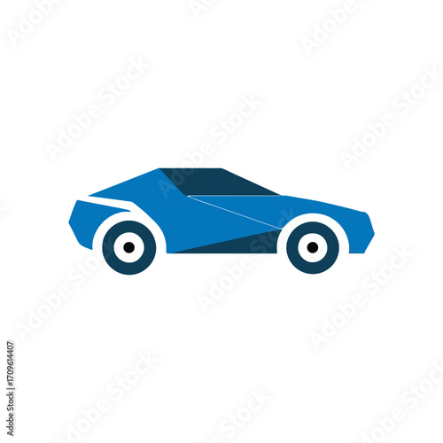 Minimal Car Vector Illustration