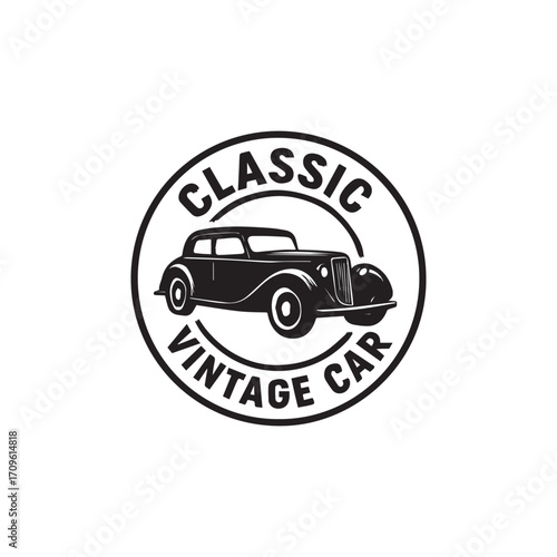 Minimal Car Vector Illustration