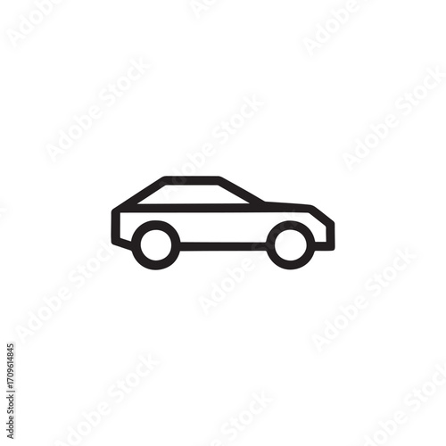 Minimal Car Vector Illustration
