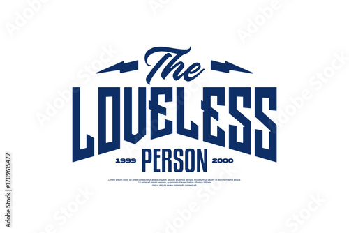 loveless person streetwear urban modern template vector