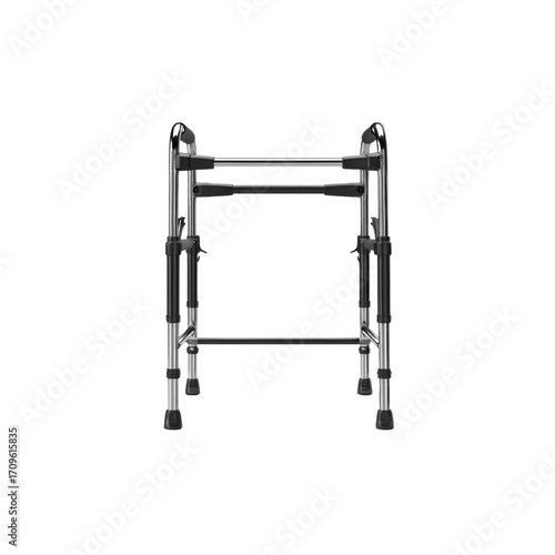 Modern Aluminum Rollator Walker for Seniors and the Elderly - Front View
