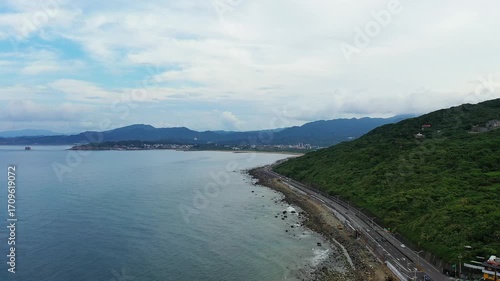 Northern Taiwan Nature View of Mountains and Coast
