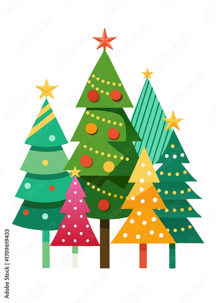 Obraz premium Christmas Tree With Transparent Background