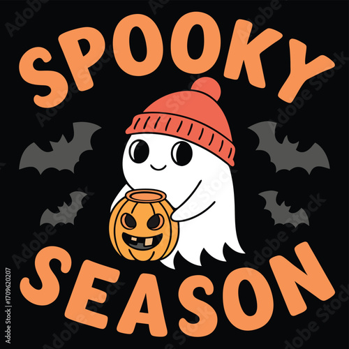 this halloween themed image features a cute  white.eps