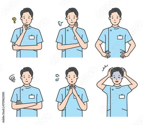 看護師のアイコンセット イラスト素材