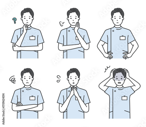 看護師のアイコンセット イラスト素材