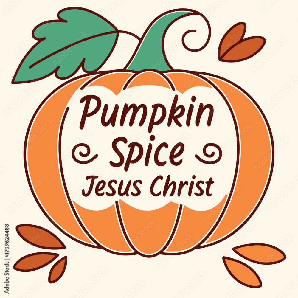 Fototapeta premium this image is a festive illustration of a pumpkin .eps