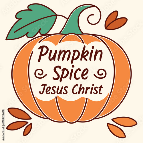 this image is a festive illustration of a pumpkin .eps