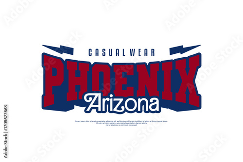 phoenix arizona streetwear urban modern template vector