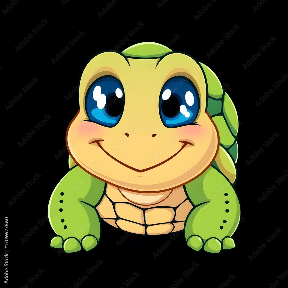 Fototapeta premium Happy Turtle Cartoon