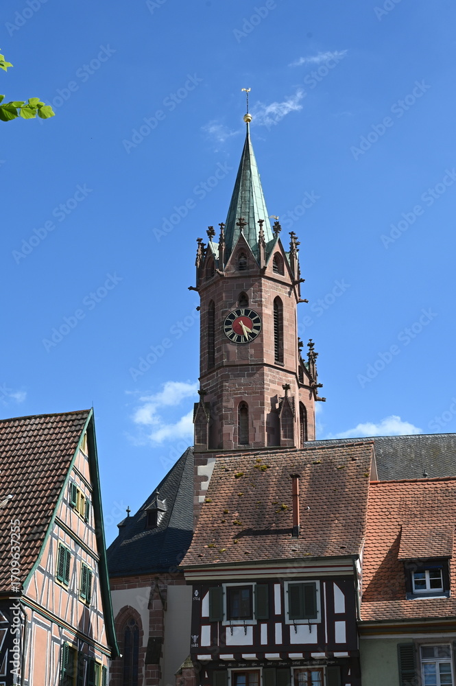 Fototapeta premium St.-Gallus-Kirche in Ladenburg