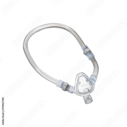 Nasal Mask for CPAP Therapy Medical Equipment Close-up