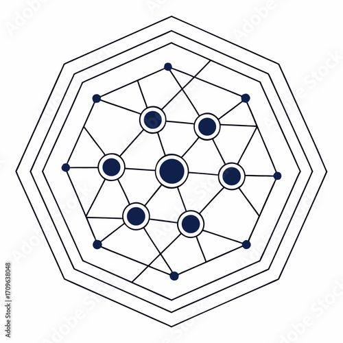 Digital Network Nodes Logo