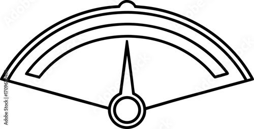 Photos Barometer Wall Mount Line Art Vector Illustration