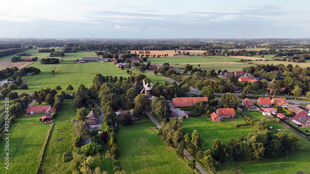 Fototapeta premium Windmühle in Berumerfehn
