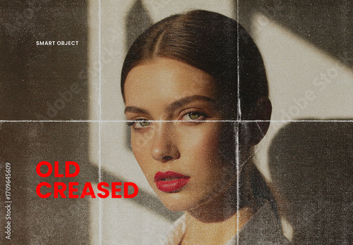Old Creased Photo Effect Template