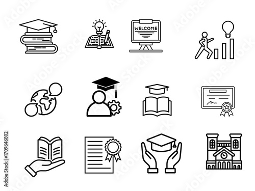 Learning & School Vector Set