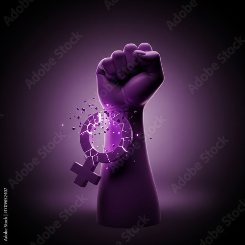 Female Empowerment: A Fist Breaking the Chains of Violence

