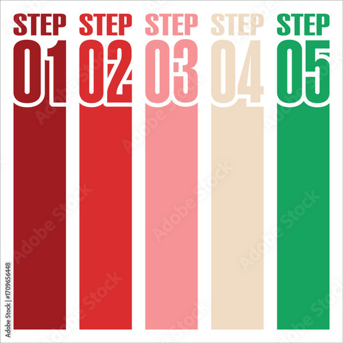 Infographic Number Step Nameplate
