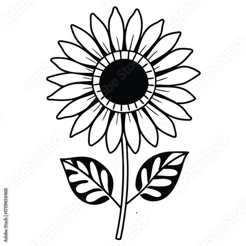 The sunflower is a tall, bright yellow flower that follows the sun, produces edible seeds, attracts pollinators, and symbolizes happiness and loyalty.