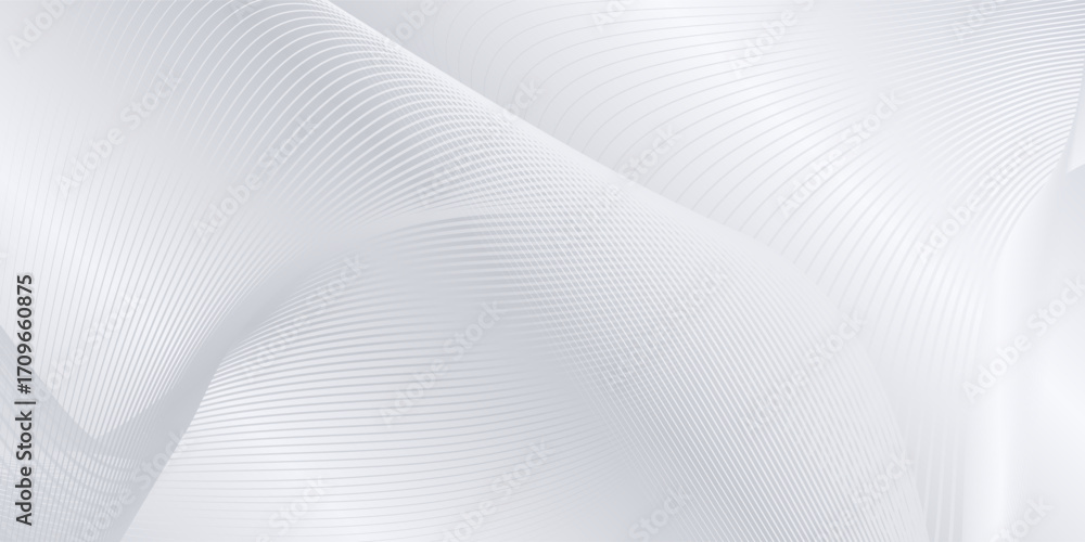 Naklejka premium Modern background with flowing lines. Digital future technology abstract simple