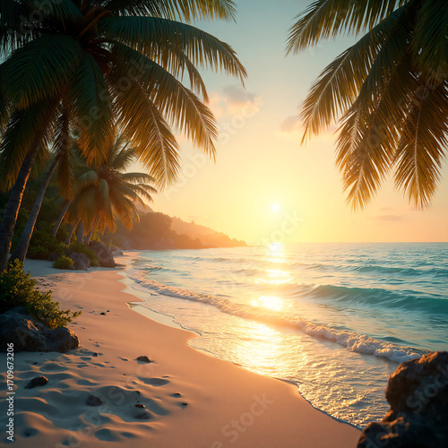 Sunset Beach Waves
