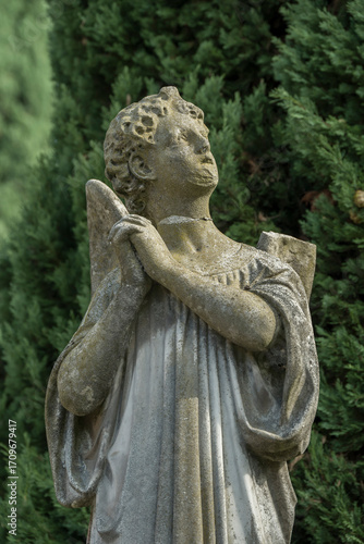 Friedhof, Grabstein, Statue	