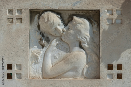 Friedhof, Grabstein, Statue	