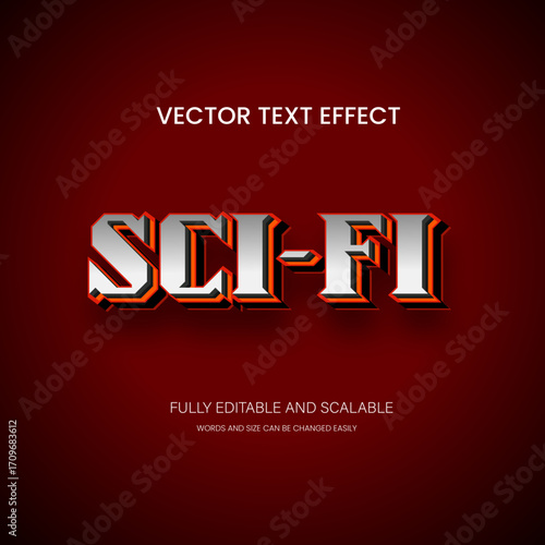 “sci-fi – Editable Gaming Text Effect for Streamers & Game Branding”