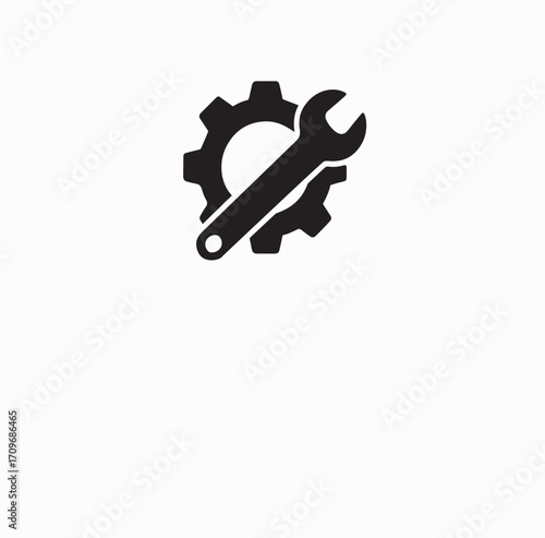 Abstract vector illustration of a metallic key icon unlocking a business puzzle, symbolizing a key to success