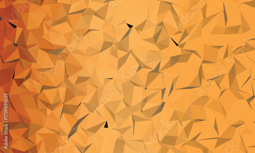 Abstract geometric background with shades of brown and orange polygons