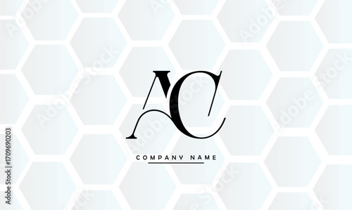 AC, CA, A, C Abstract Letters Logo Monogram