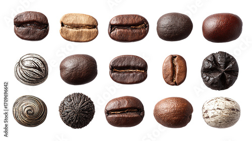 Wallpaper Mural Coffee bean splashing in liquid coffee,  Torontodigital.ca