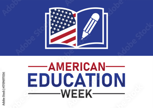 American Education Week. banner for social media post. Vector illustration