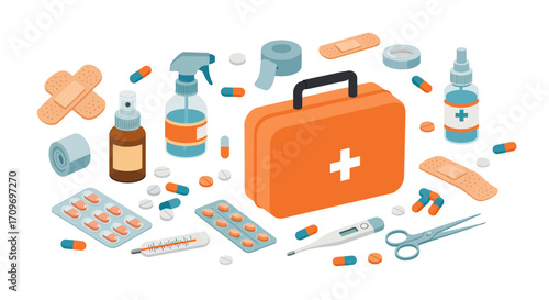 First Aid Kit and Medical Supplies.