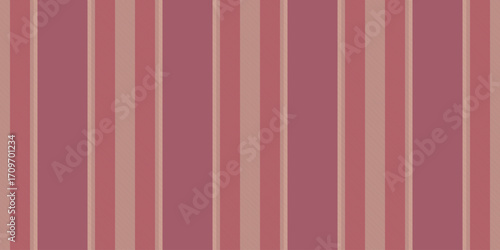 Dose lines textile background, decorate stripe seamless texture. Dostalgic vector fabric vertical pattern in red and light colors.