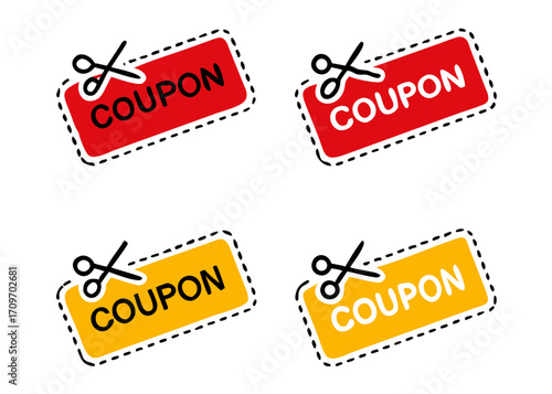 Discount Coupon Icon vector Illustration