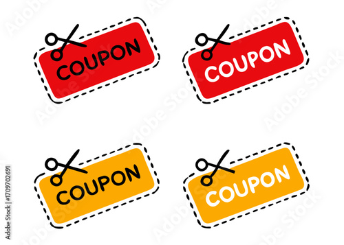 Discount Coupon Icon vector Illustration