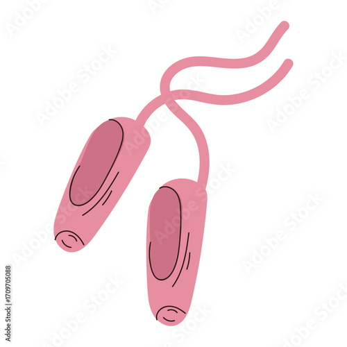 Pink Ballet Slippers Elegant Dance Shoes Illustration