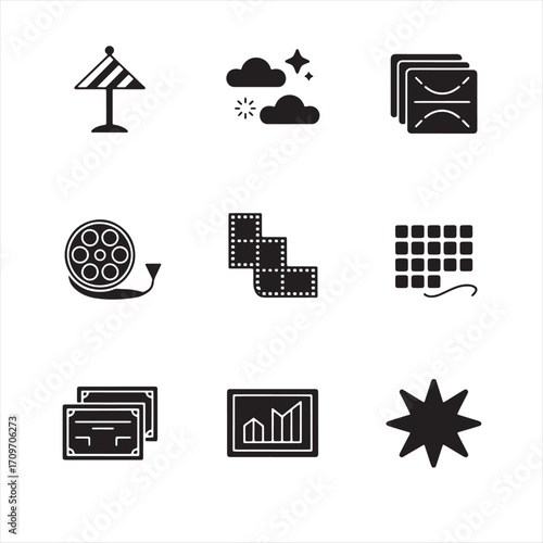 Conceptual Iconography Creative Film and Visual Elements for Design Projects