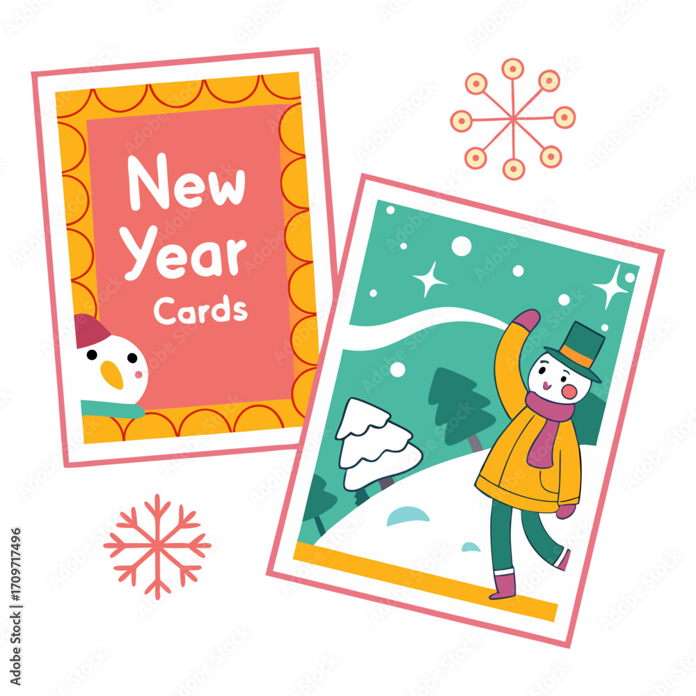Fototapeta premium Happy new year card