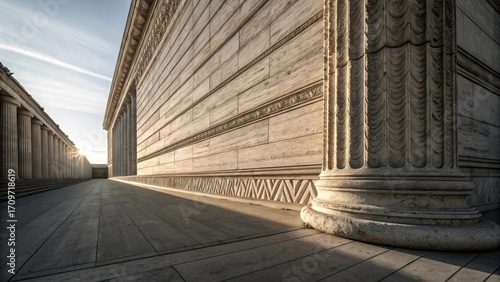 Wallpaper Mural Majestic Neoclassical Building and Pillars at Sunset Torontodigital.ca