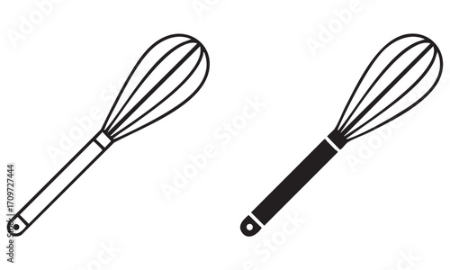 Whisk icon beater symbol vector illustration
