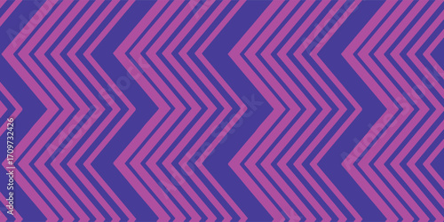 Abstract purple and blue chevron pattern background.  A seamless repeating design of zig-zag lines.