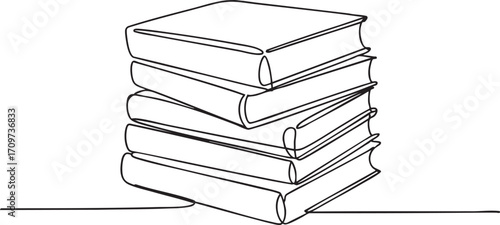 Vector art of Stack of books